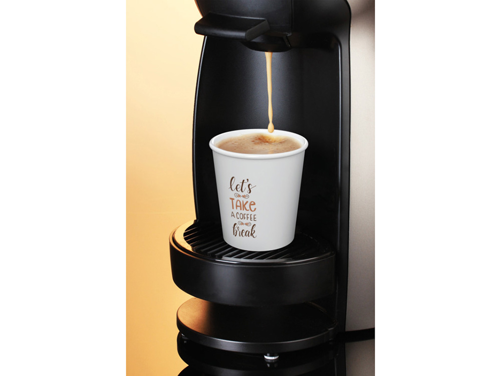 Americano® Piccolo кружка объемом 100 мл с крышкой - сплошной черный