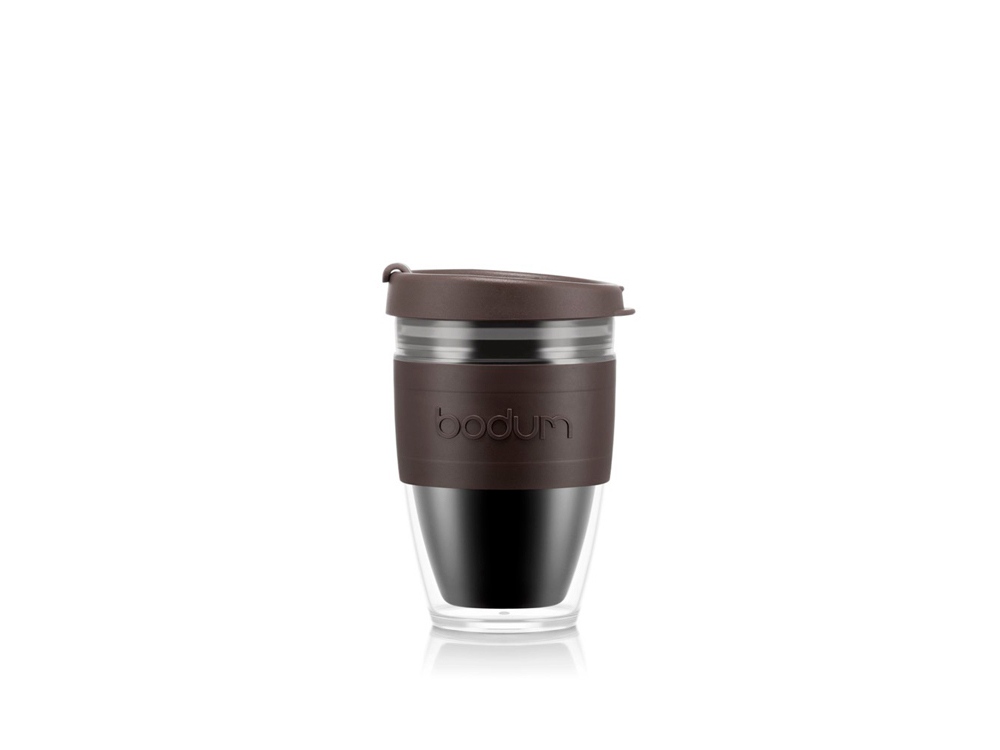 JOYCUP DOUBLE 250. travel mug 250ml, темно-каштановый