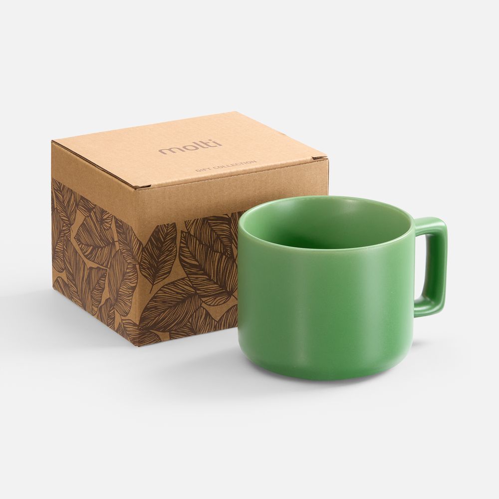 Чашка Jumbo в коробке матовая с логотипом Molti | Print Logo