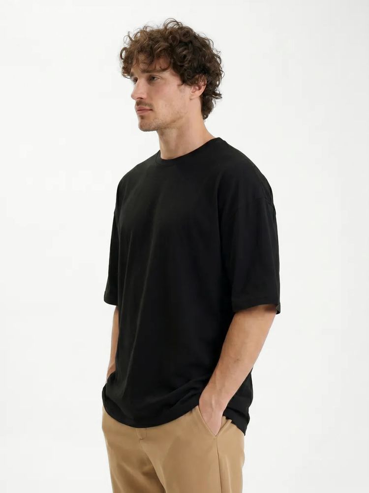 Футболка Oversize Premium 210, черная, размер 3XL