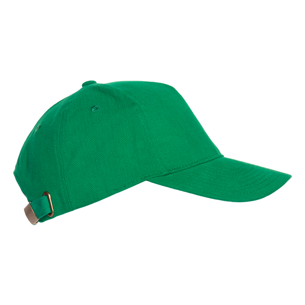 Бейсболка STAN 5 клиньев хлопок 280, 11, Зелёный,  (30/1)  (56-58/ONE SIZE)