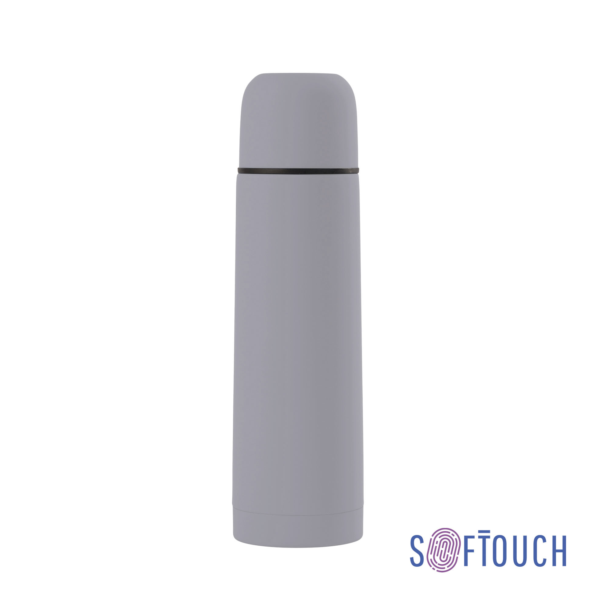 Термос "Крит" 500 мл, покрытие soft touch, бирюзовый