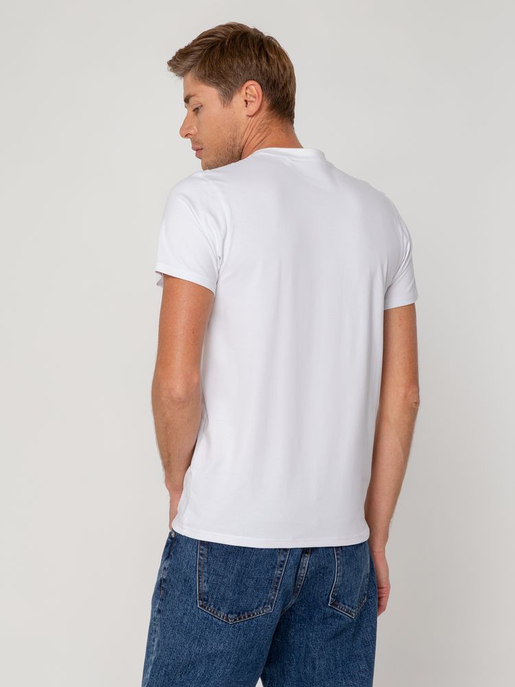 Футболка мужская T-bolka Stretch, белая, размер XL