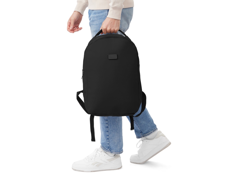 Рюкзак Sofit для ноутбука из экокожи, черный (Р)