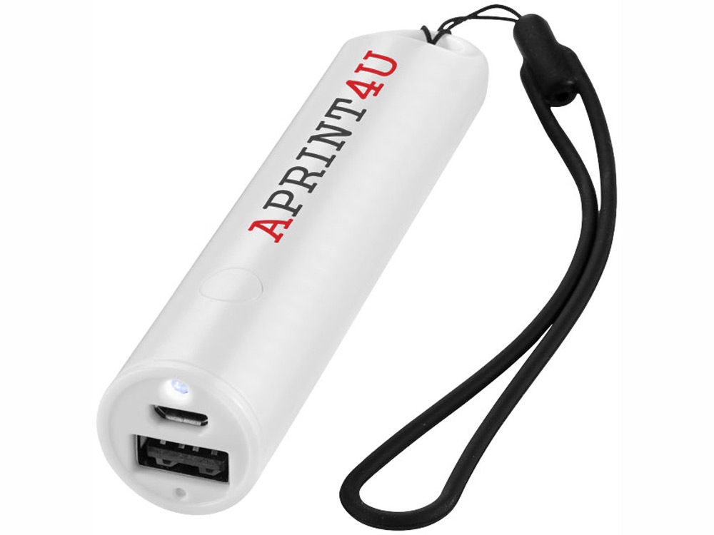 Портативное зарядное устройство Beam, 2200 mAh, белый
