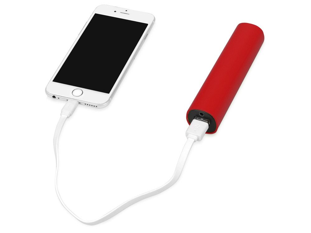 Портативное зарядное устройство Мьюзик, 5200 mAh, красный