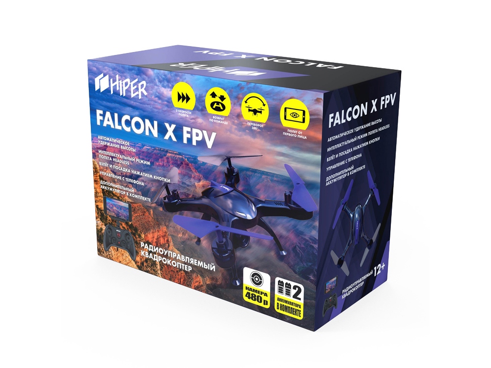 Радиоуправляемый квадрокоптер HIPER FALCON X FPV (Р)