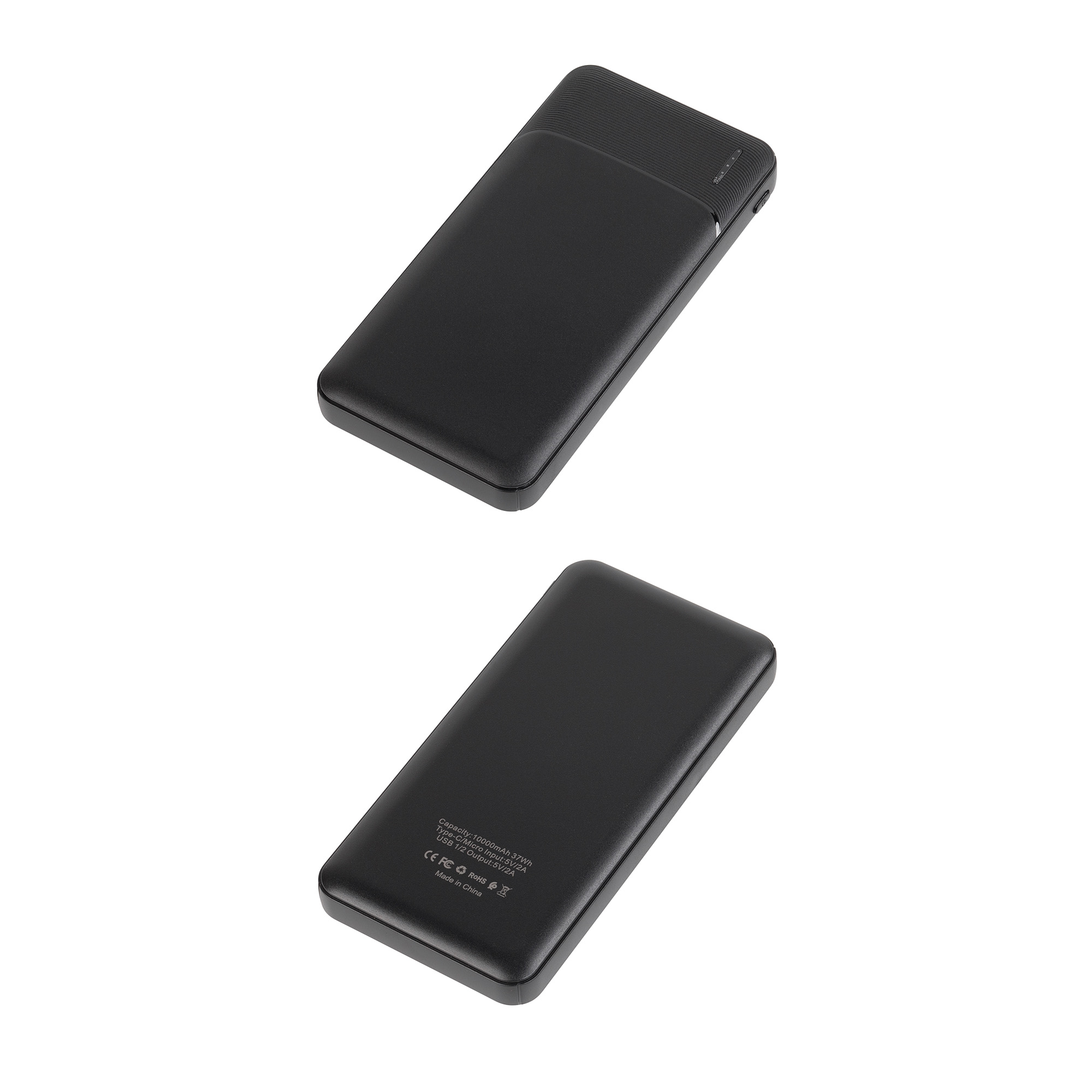 Зарядное устройство "Ten" 10000 mAh, черный