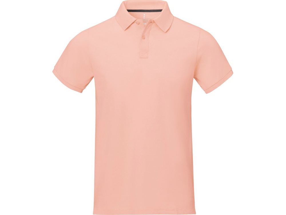 Calgary мужская рубашка-поло с коротким рукавом, pale blush pink