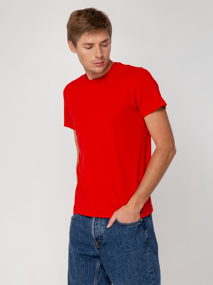 Футболка мужская T-bolka Stretch, красная, размер XL