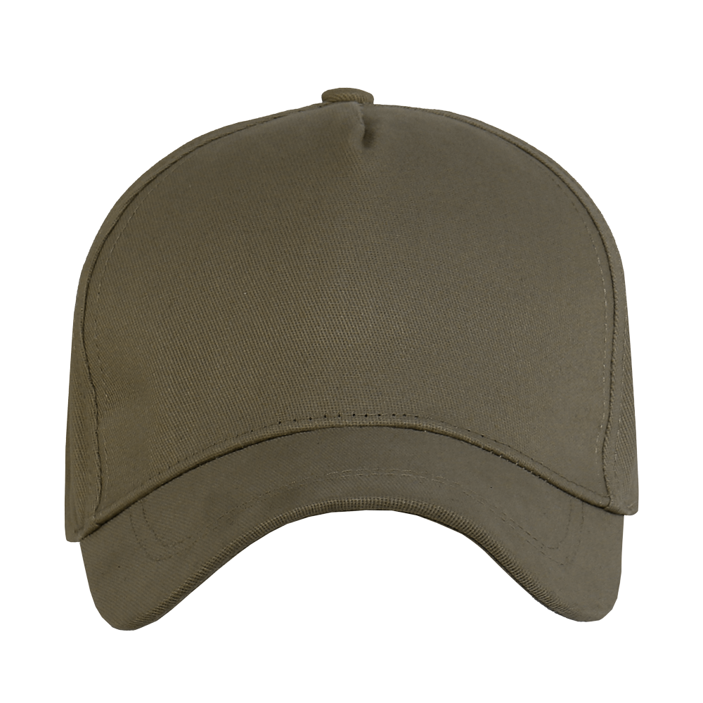 Бейсболка STAN 5 клиньев хлопок 260, 12, Оливковый хаки,  (36)  (56-58/ONE SIZE)