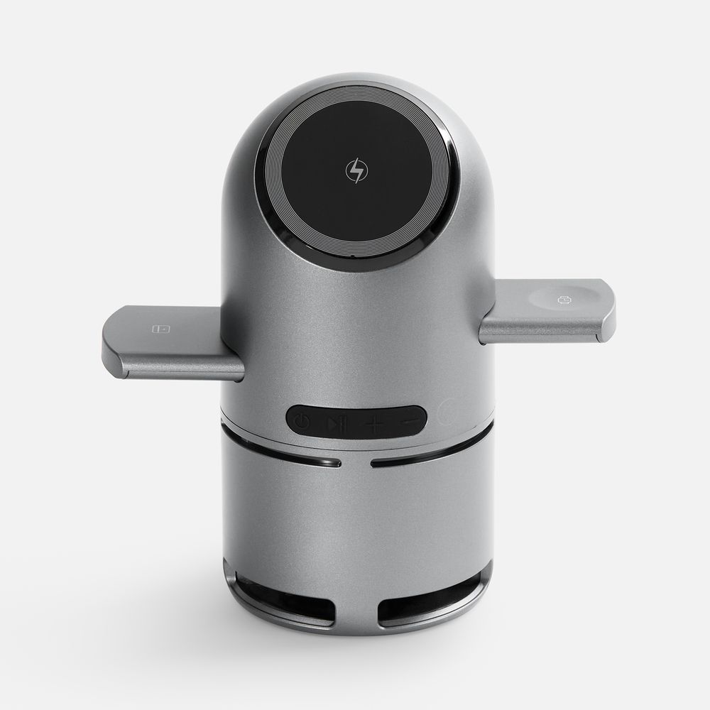 Bluetooth-колонка с беспроводной зарядкой Droid с логотипом Uniscend | Print Logo