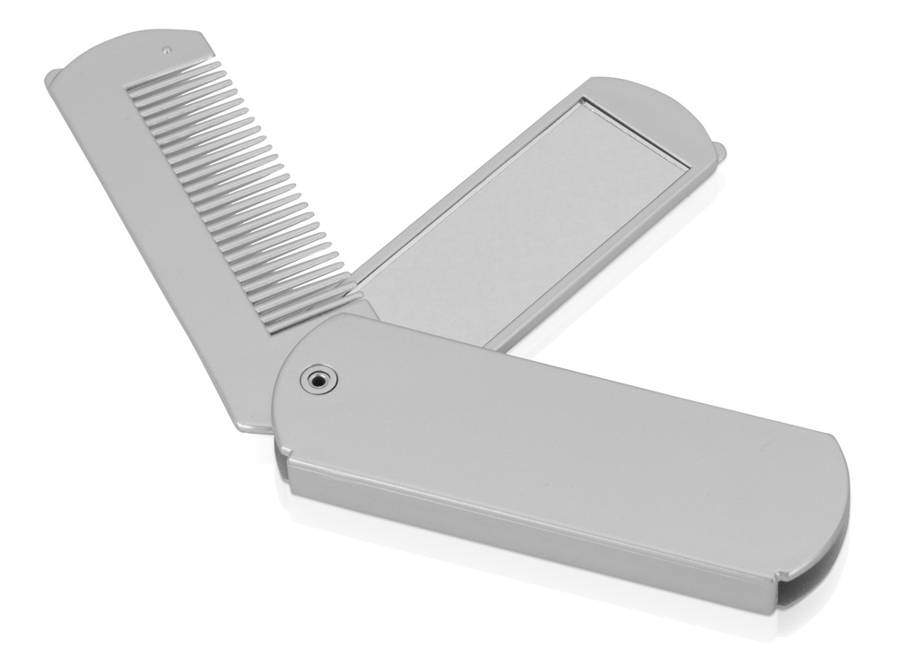 Складная расческа с зеркалом Денди с логотипом  | Print Logo