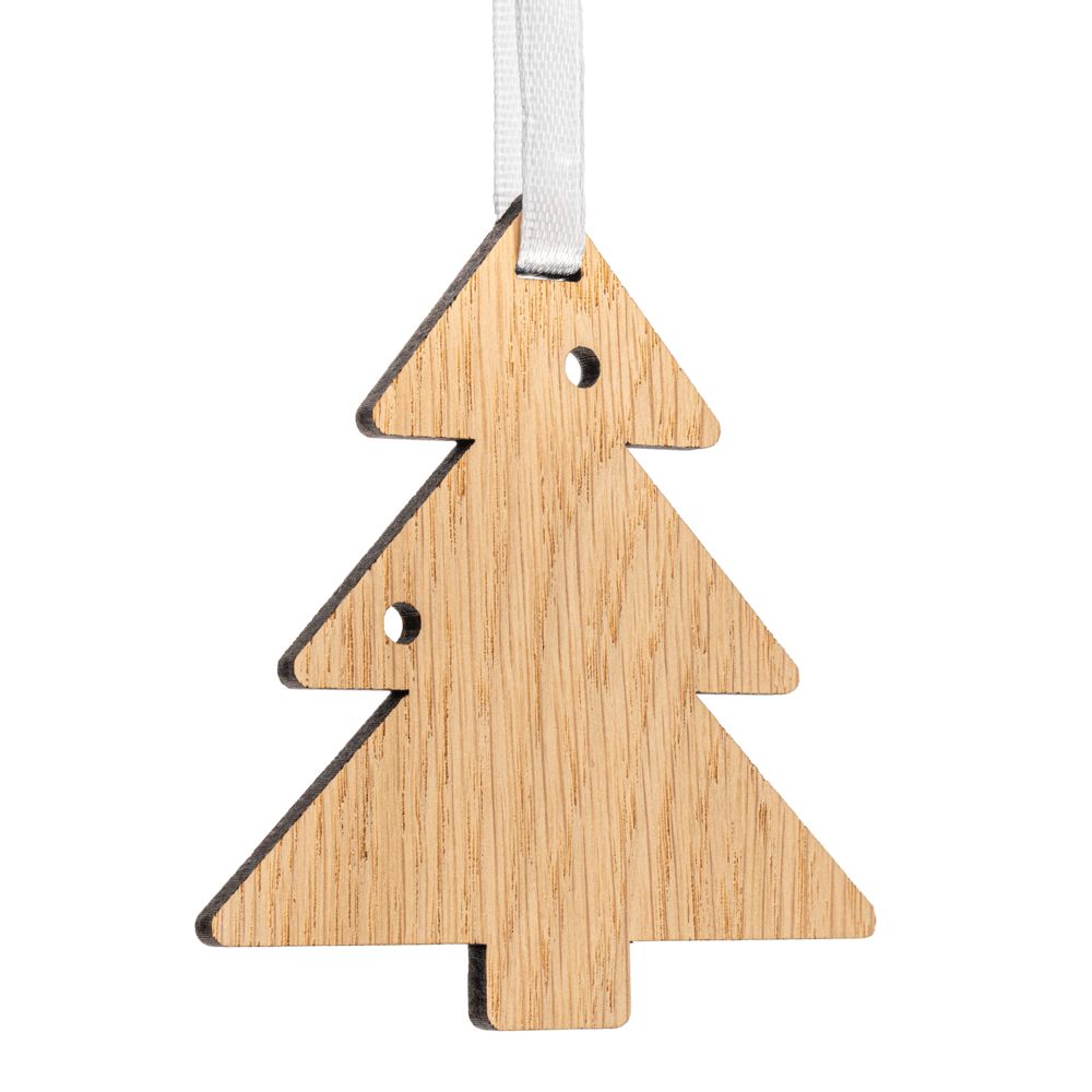 Деревянная подвеска Christmate — пример нанесения логотипа () | Print Logo