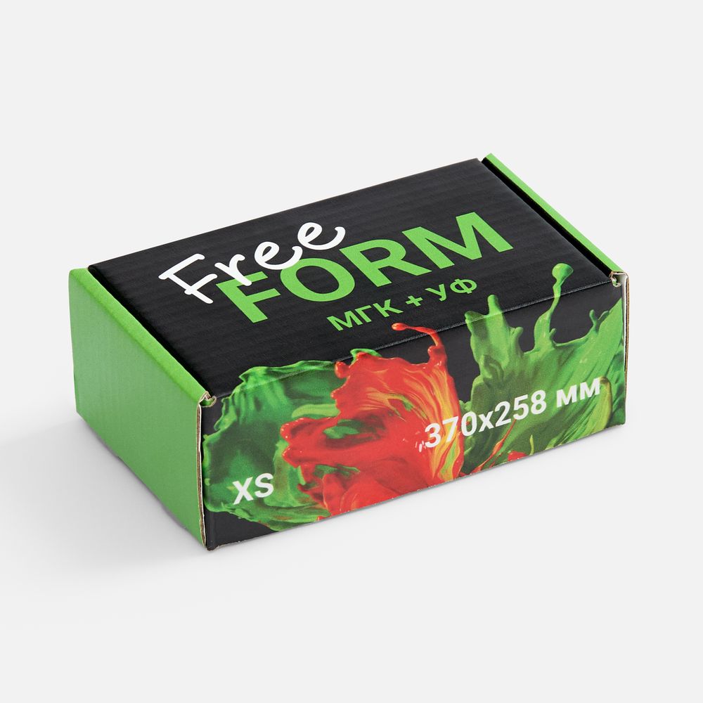 Коробка с печатью на заказ Freeform — пример нанесения логотипа () | Print Logo