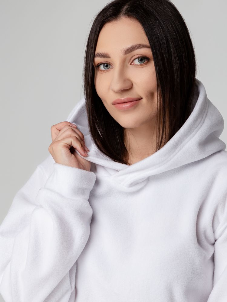 Худи флисовое унисекс Manakin, черное, размер XL/XXL
