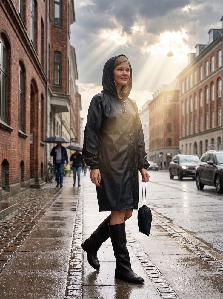 Дождевик Rainman Zip, черный, размер 3XL