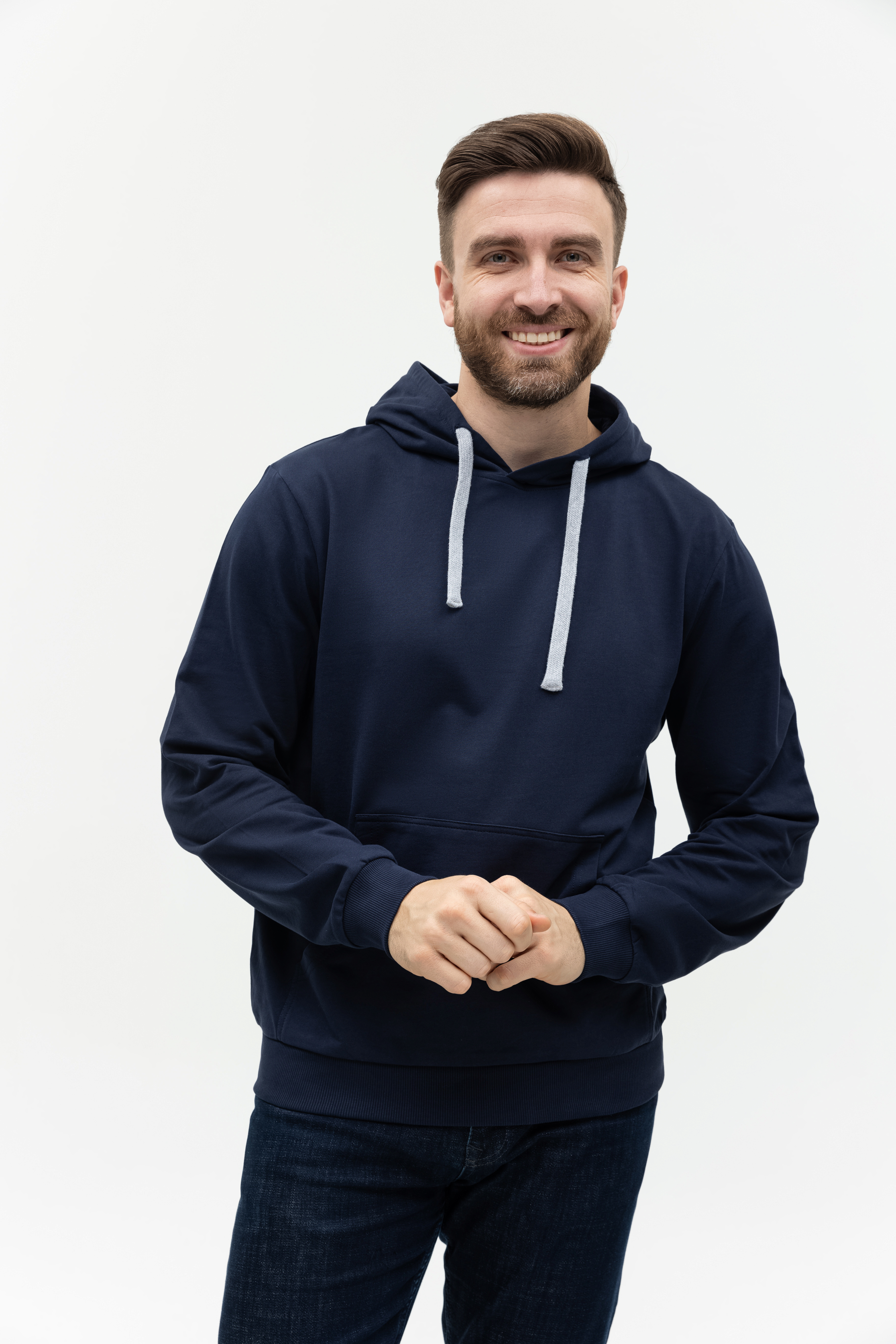 Худи унисекс STAN футер без начёса 260, 23, Тёмно-синий,  (46)  (46/S)