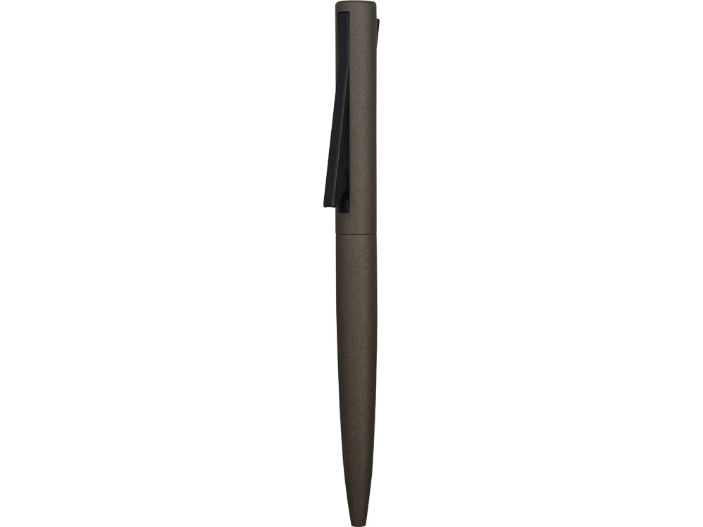 Ручка металлическая шариковая Bevel, серый/черный