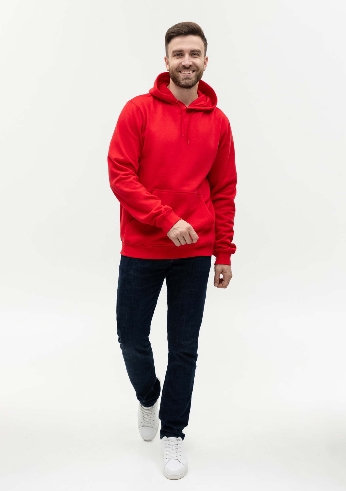 Худи унисекс STAN футер с начёсом 260, 20, Красный,  (14)  (44/XS)
