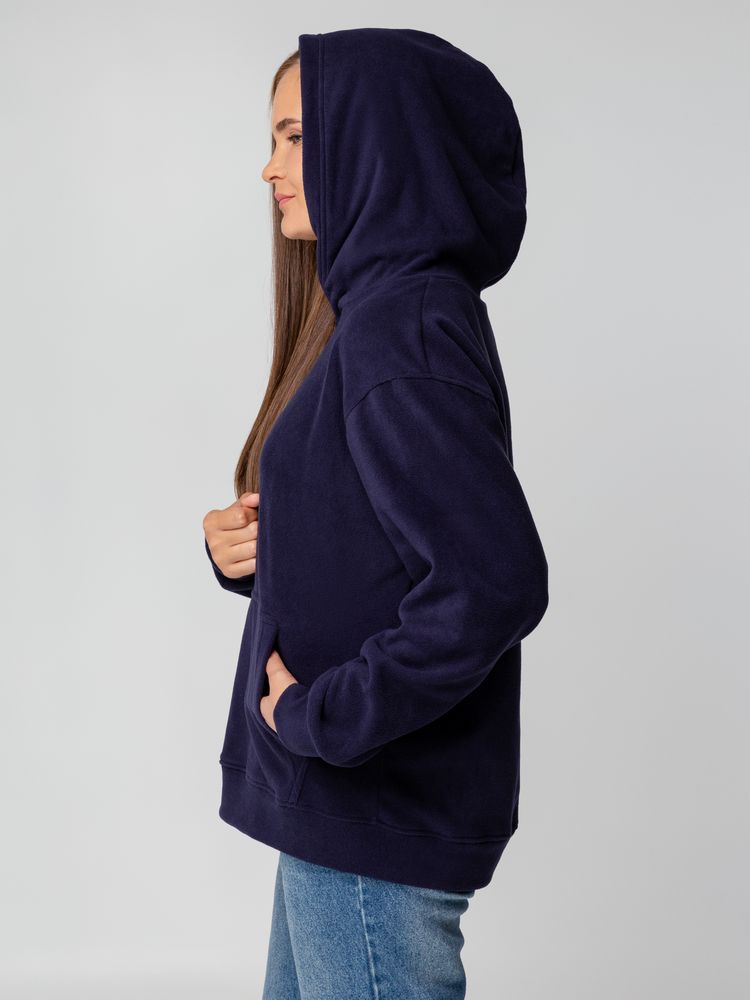 Худи флисовое унисекс Manakin, фиолетовое, размер M/L