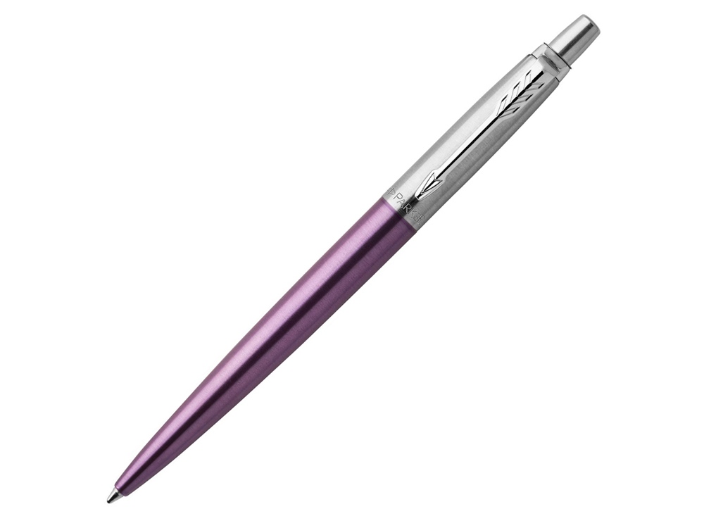 Ручка шариковая Parker Jotter Victoria Violet Chrome CT с логотипом Parker | Print Logo