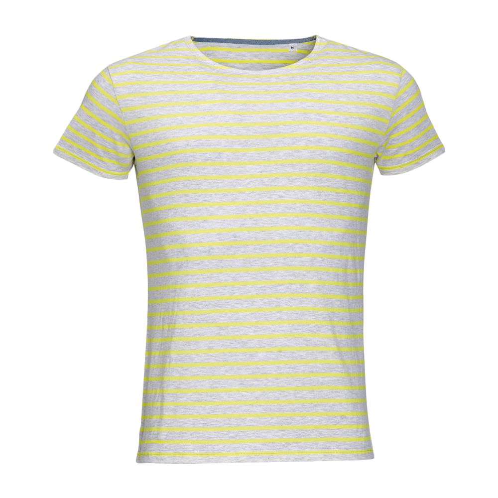 Футболка Miles Men белая с красным с логотипом Sol's | Print Logo