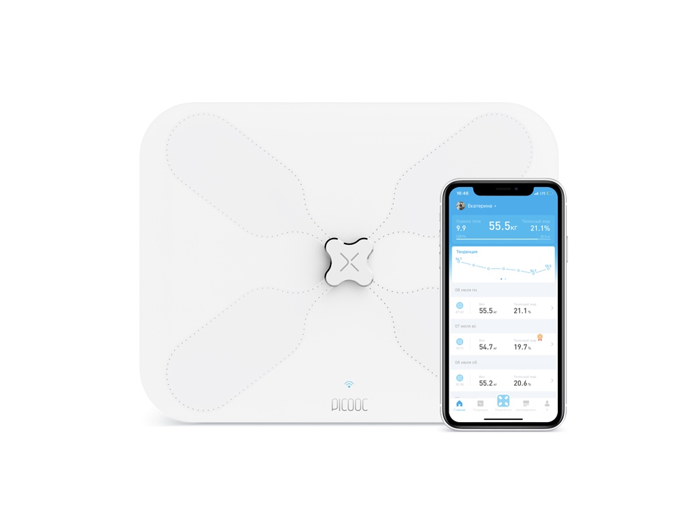 Умные весы с Wi-Fi S3 Lite с логотипом Picooc | Print Logo