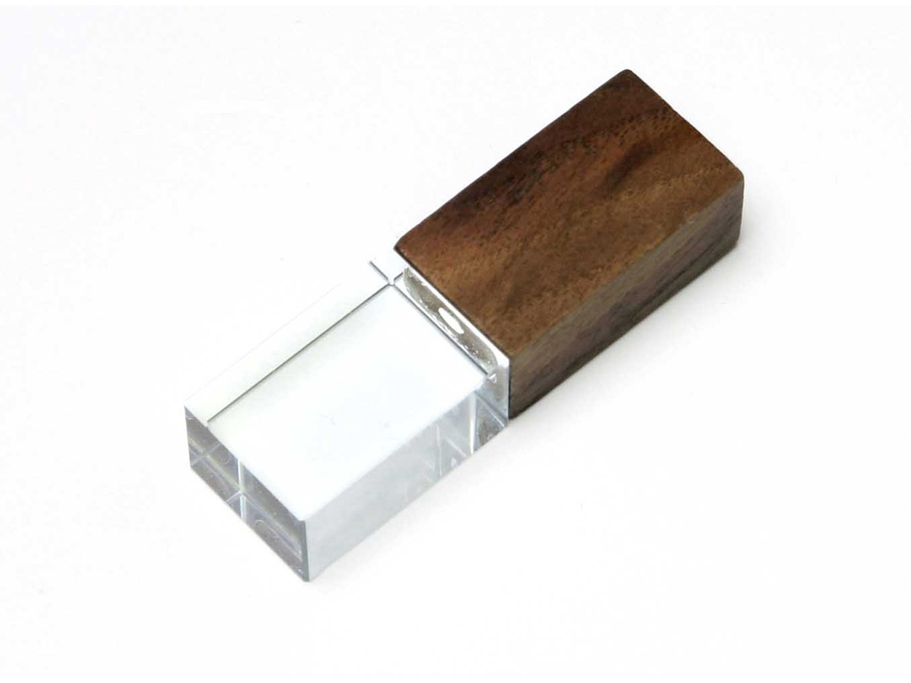 USB 2.0- флешка на 32 Гб прямоугольной формы с логотипом  | Print Logo