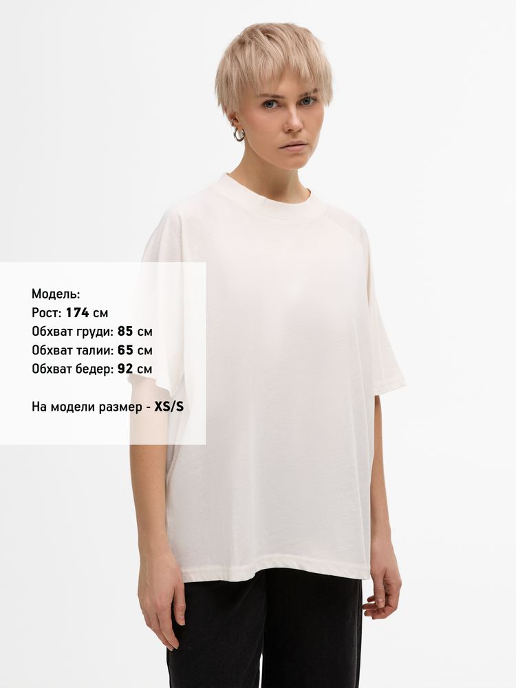 Футболка унисекс T2, молочно-белая, размер XL/XXL