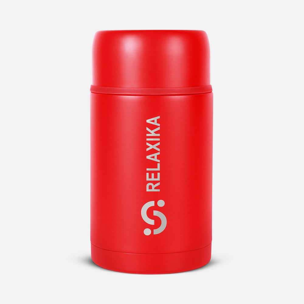 Термос для еды Relaxika 1000 с логотипом Relaxika | Print Logo