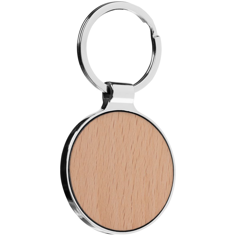 Брелок Wood Сircle с логотипом  | Print Logo