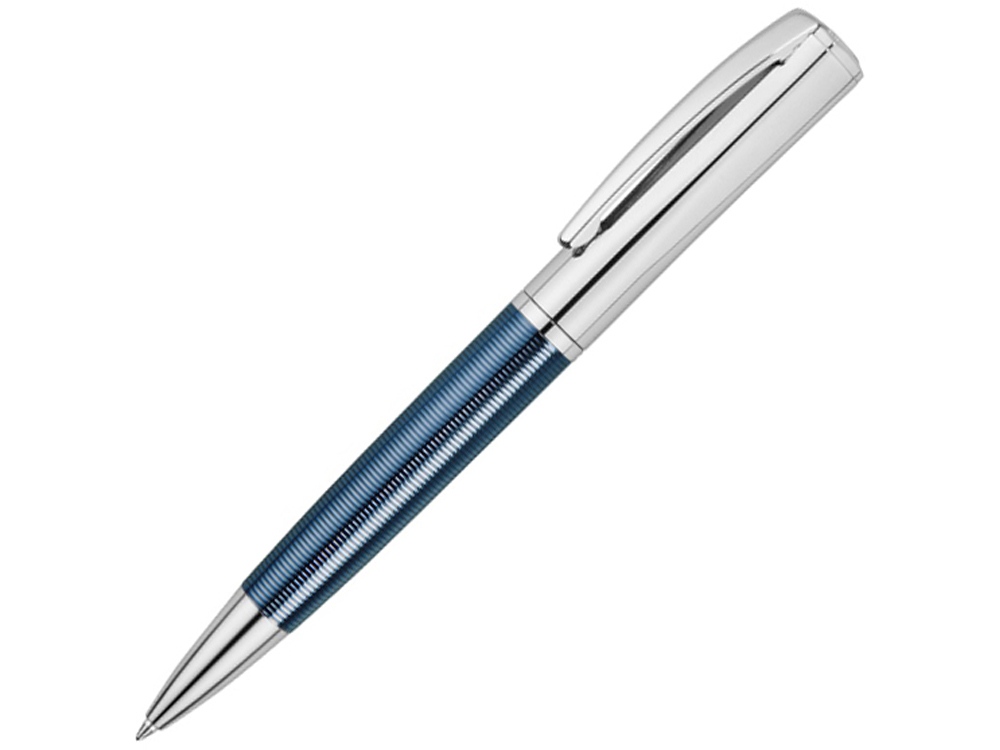 Ручка металлическая шариковая Conquest Blue с логотипом Cerruti 1881 | Print Logo