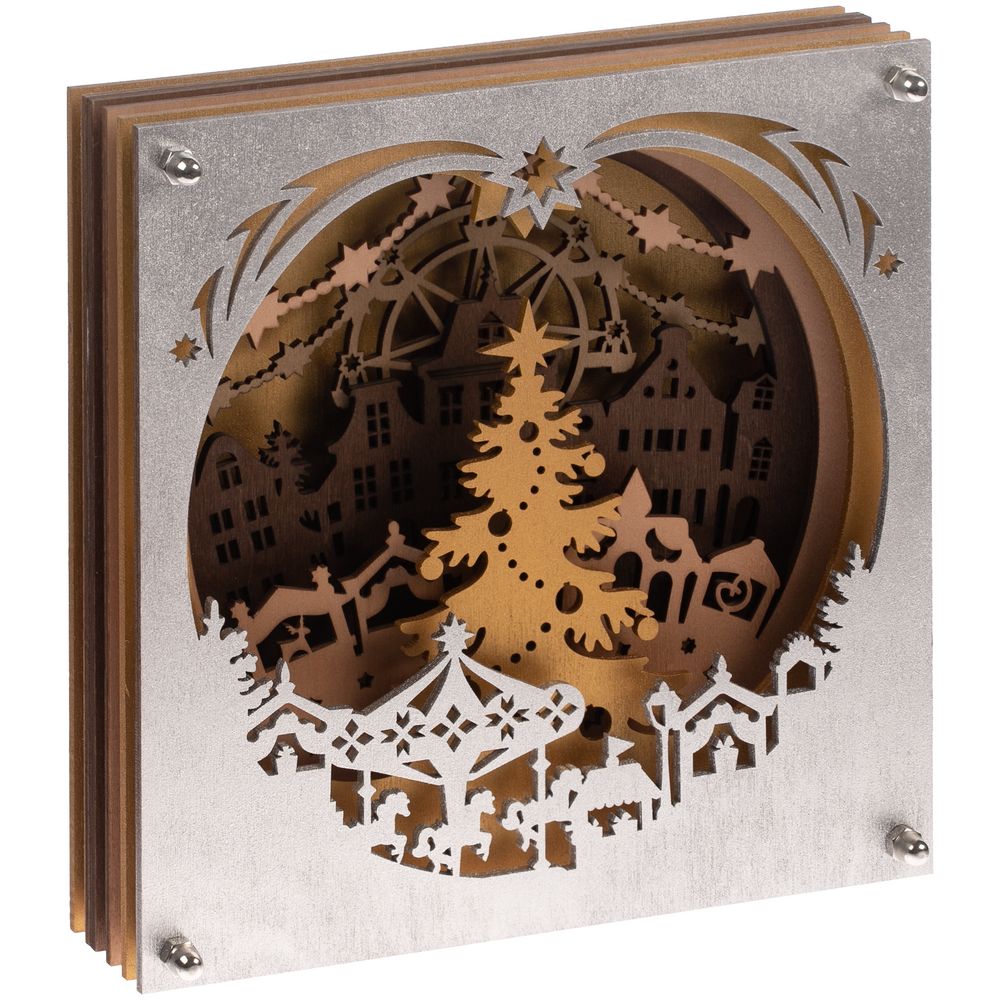 Светильник Merry Christmas с логотипом  | Print Logo