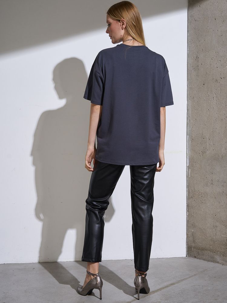 Футболка Oversize Premium, темно-серая (антрацит), размер 3XL