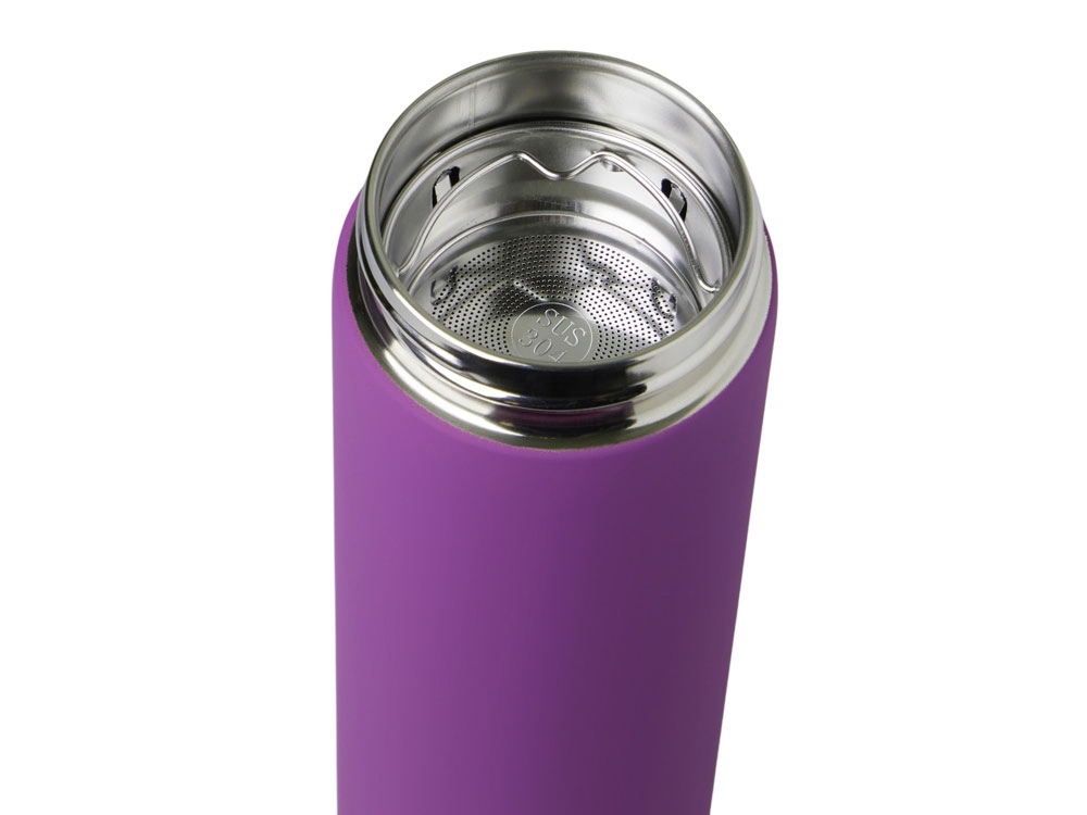 Вакуумный термос Vacuum Flask C1, soft touch, 420мл, фиолетовый