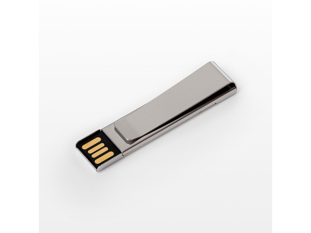 USB 2.0- флешка на 512 Мб Зажим с логотипом  | Print Logo
