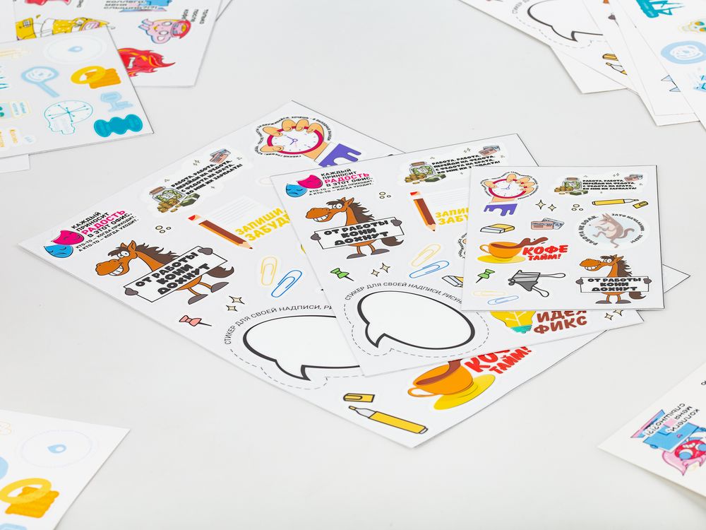 Наклейки UV-DTF Sticker Pack на заказ — пример нанесения логотипа () | Print Logo