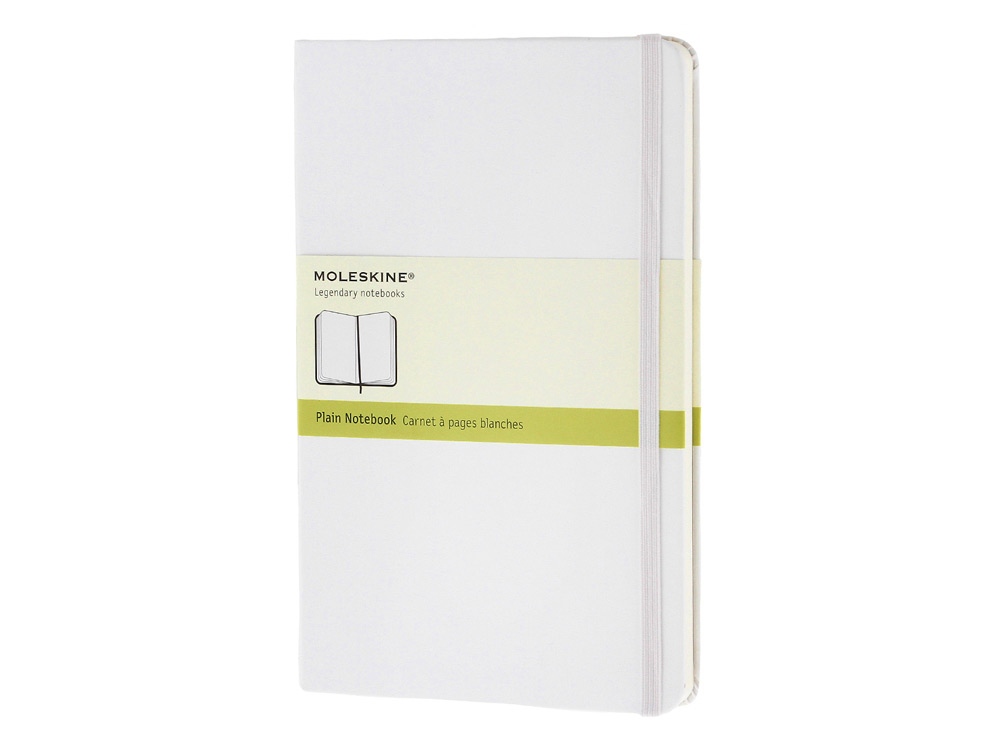 Записная книжка А5 (Large) Classic (нелинованный) с логотипом Moleskine | Print Logo