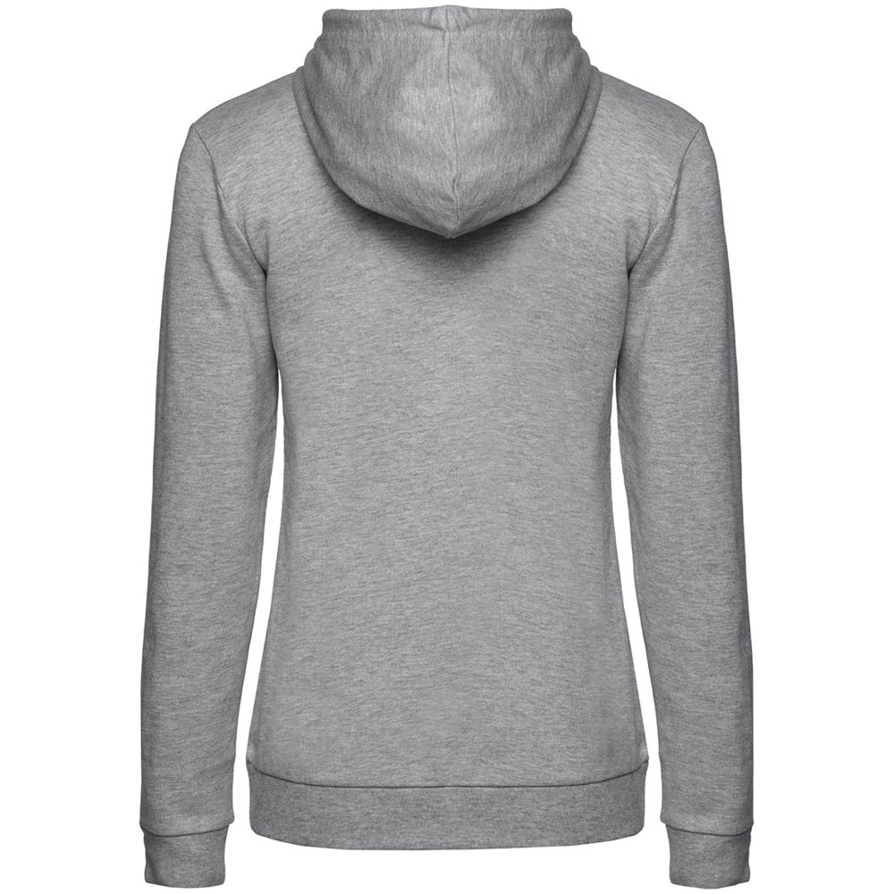Толстовка с капюшоном женская Hoodie, серый меланж, размер XS