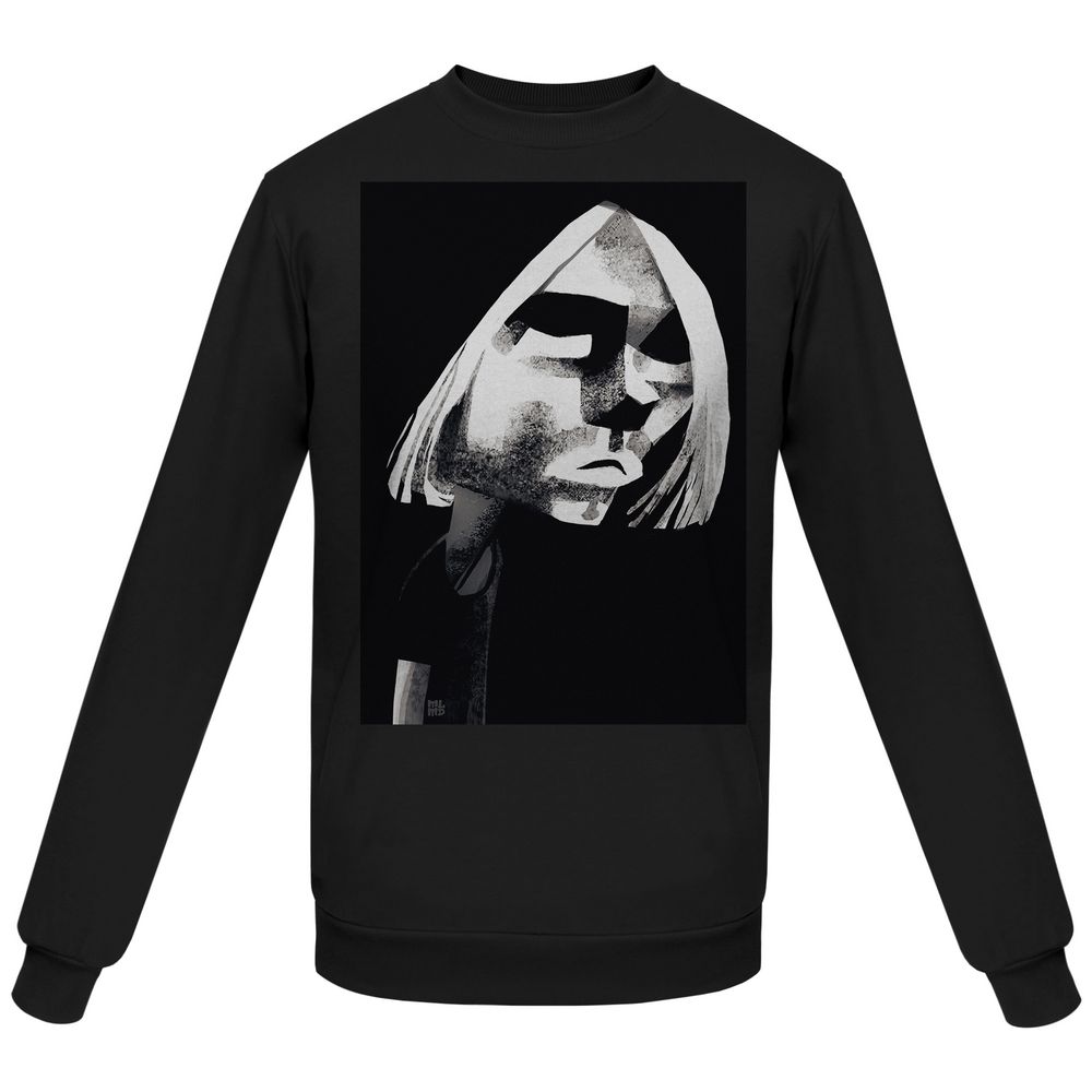 Свитшот «Меламед. Kurt Cobain» — пример нанесения логотипа (Author's) | Print Logo