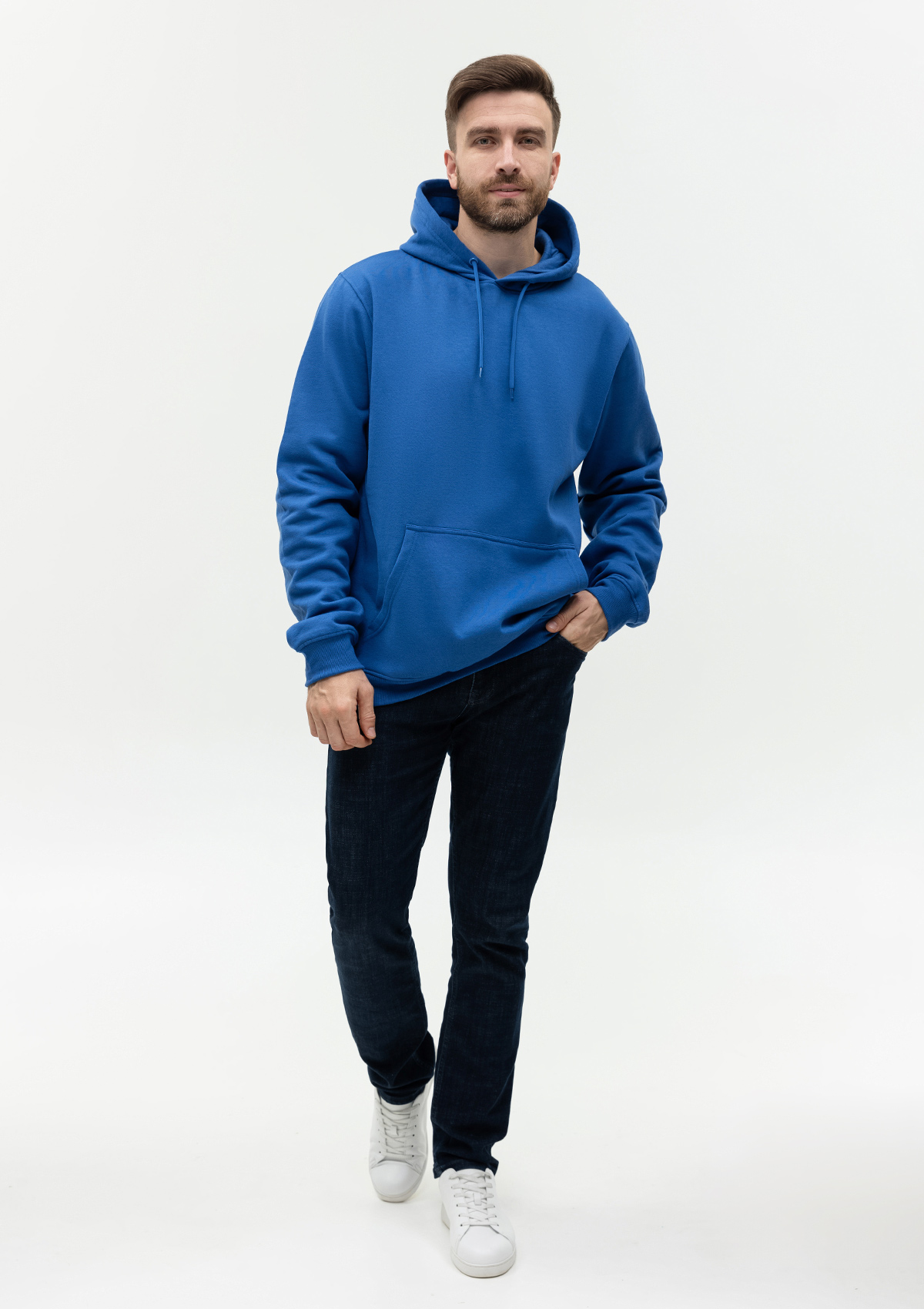 Худи унисекс STAN футер с начёсом 260, 20, Синий,  (16/1)  (40/3XS)