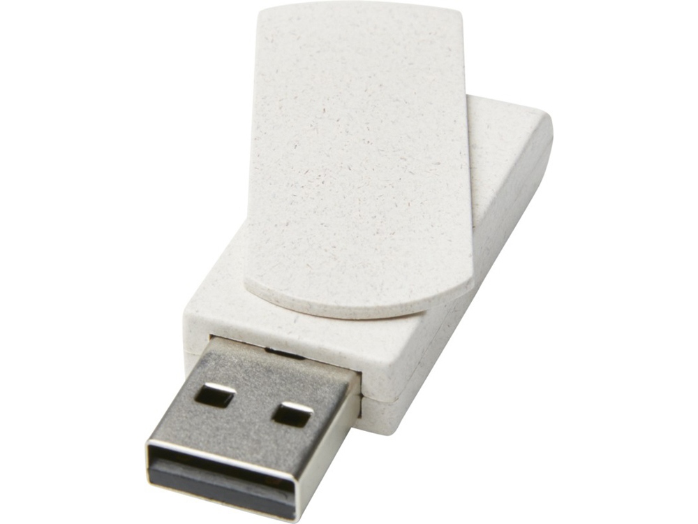 USB 2.0-флешка на 8ГБ Rotate из пшеничной соломы с логотипом  | Print Logo