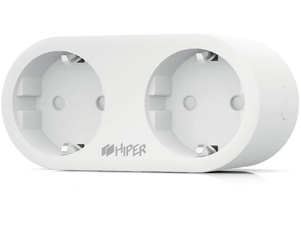 Умная двойная розетка IoT P08 с логотипом HIPER | Print Logo