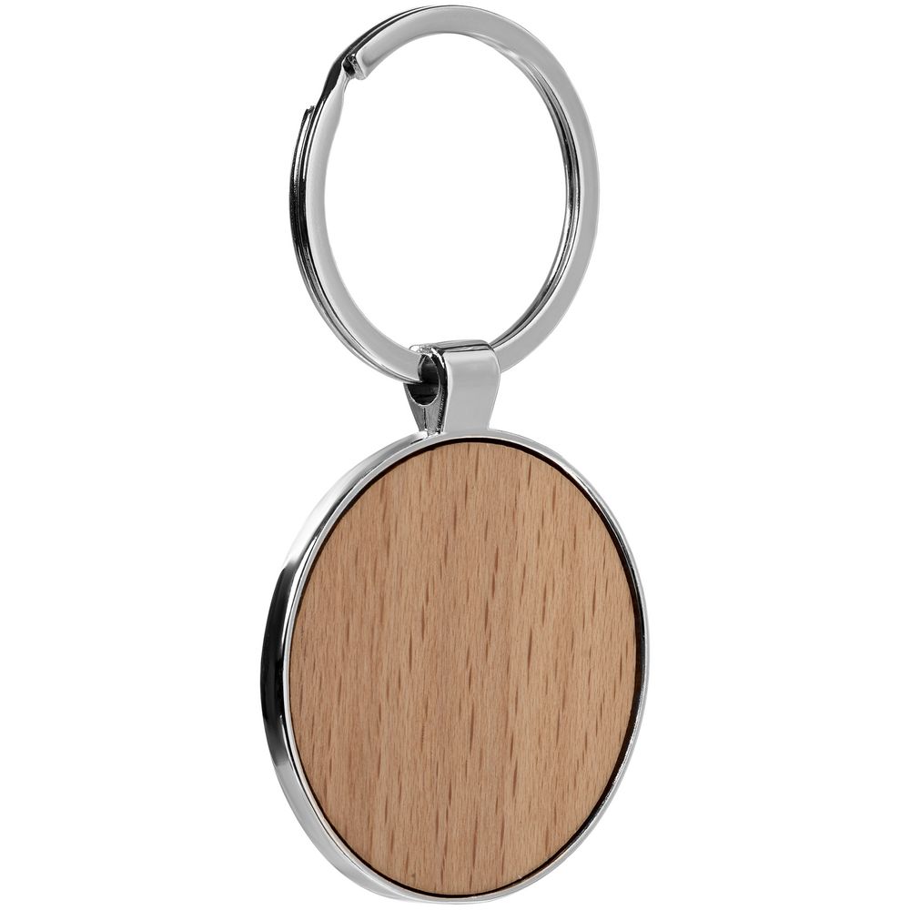 Брелок Wood Circle с логотипом  | Print Logo