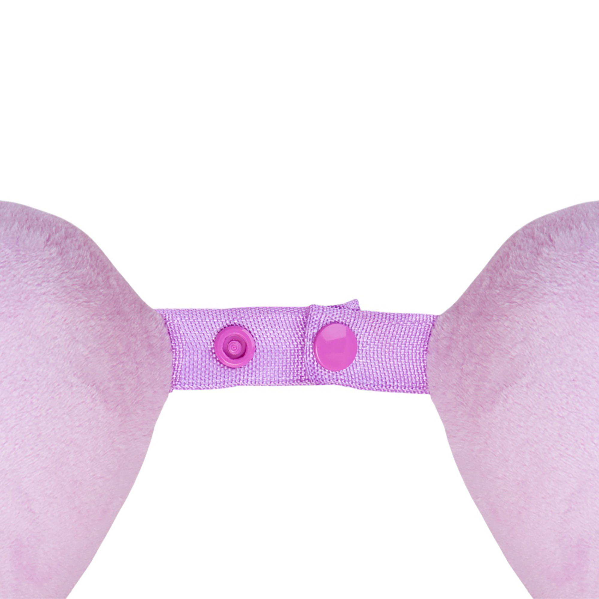 Подушка Basic из микрофибры с эффектом памяти U-shape, розовый