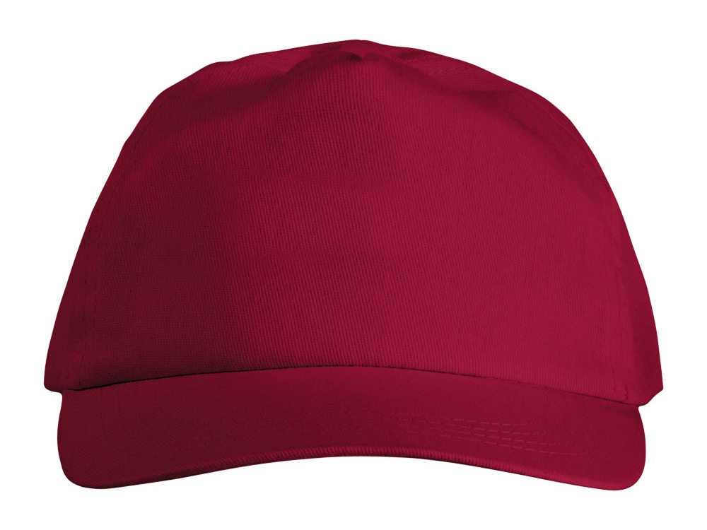 Бейсболка Basic, 5-ти панельная, красный