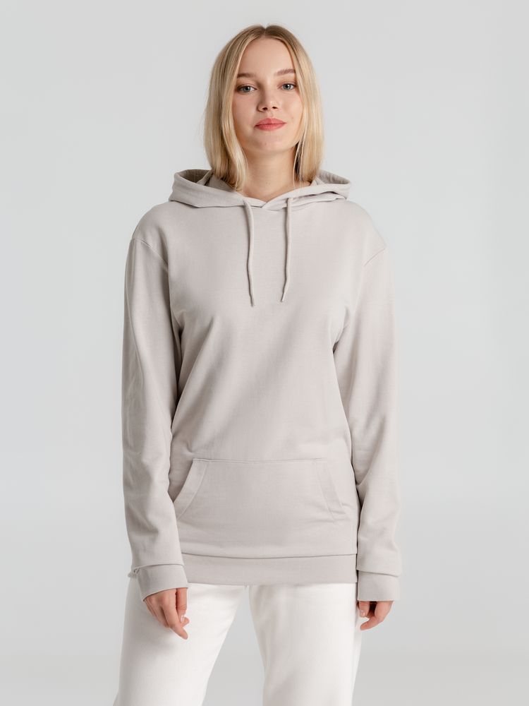 Толстовка с капюшоном унисекс Hoodie, дымчато-серая, размер XS