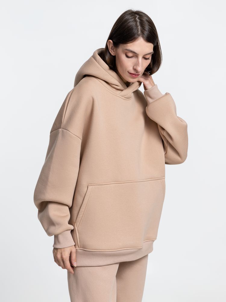 Худи Kulonga Oversize, бежевое (песочное), размер XL/XXL