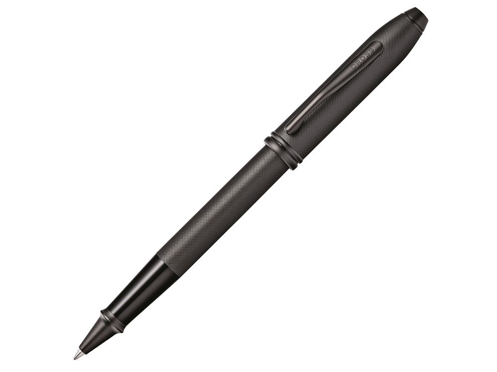 Ручка-роллер Selectip Cross Townsend Black Micro Knurl с логотипом Cross | Print Logo